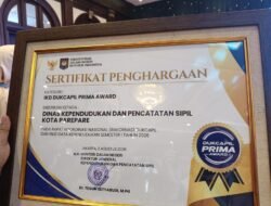 Parepare Raih Penghargaan IKD Disdukcapil Prima Award 2026, Satu-satunya Di Kawasan Indonesia Timur